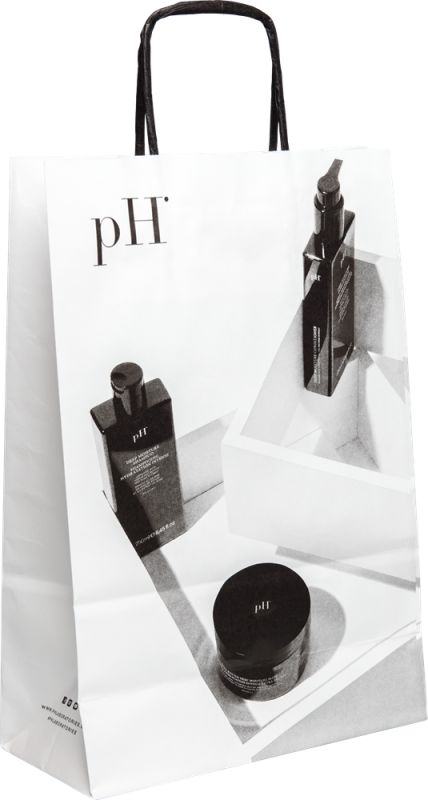 PH LUXURY Подарункова сумка Біла з малюнком 1 шт, фото 1