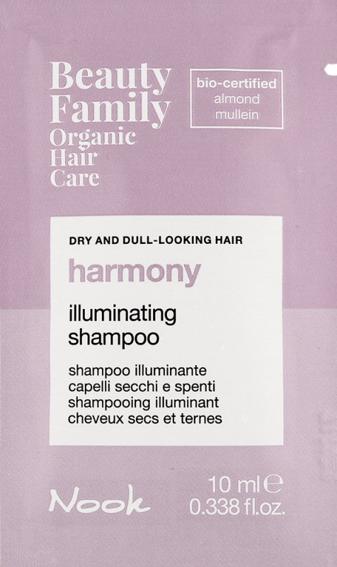 BEAUTY FAMILY HARMONY Шампунь для блиску сухого і тьмяного волосся 10мл, фото 1