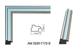 Пластиковий багет для рам AM3220-7172-S