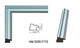 Пластиковий багет для рам AM3220-7172