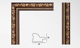 Пластиковий багет для рам R0004-X811
