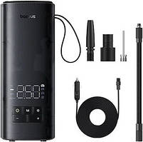 Автомобільний насос Baseus SuperMini MegaSeries Double Cylinder Air Inflator black (C11123202111-00)