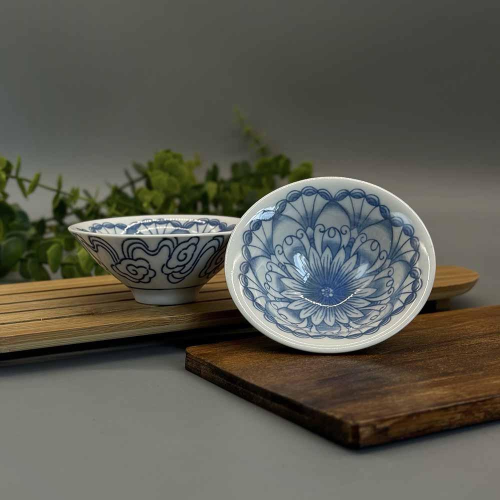 Порцелянова піала для чаю Пишна айстра 1шт, 70мл, фото 1