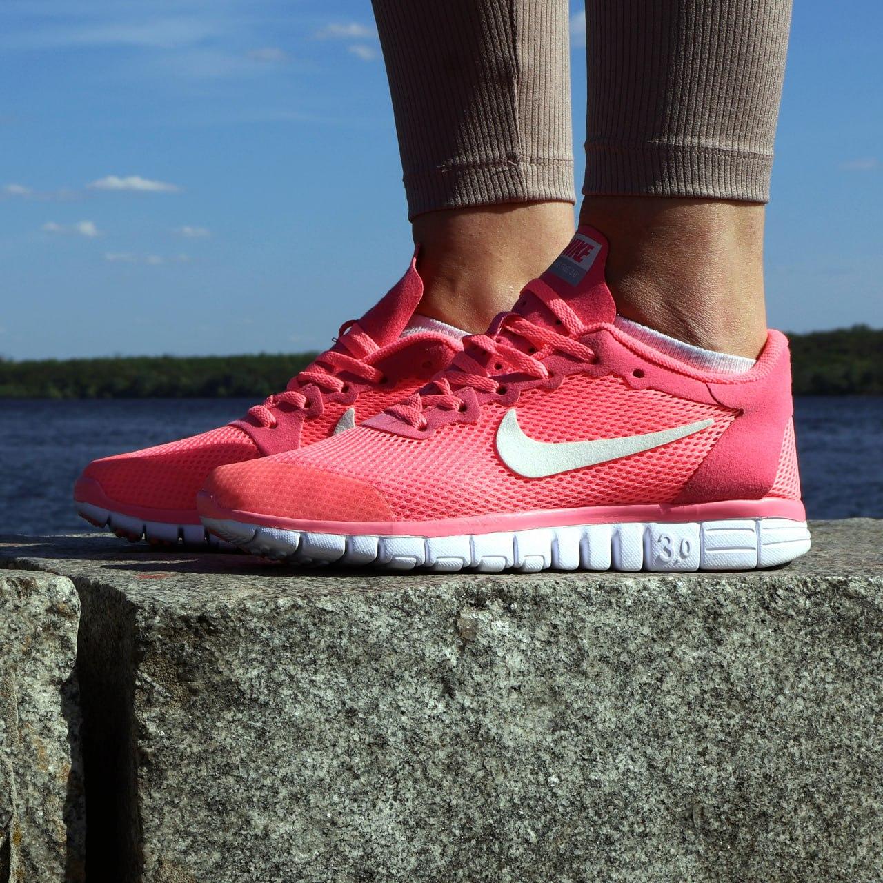 Жіночі кросівки Nike Free 3.0 рожеві, фото 1