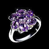 Каблучка. Натуральний аметист. Срібло 925., фото 2
