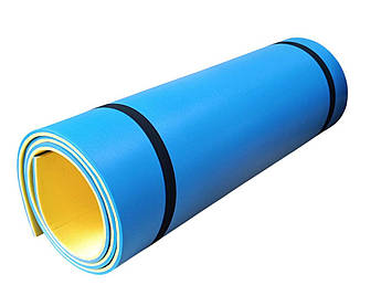 Коврик для туризма IXPE Спорт 8мм 1800х600мм Жовто-Синій