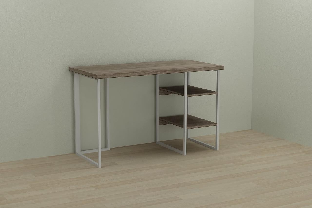 Комп'ютерний стіл Ferrum-decor Кевін 75x140x60 білий ДСП Дуб Сонома Труфель 32мм (FRD-101266), фото 1