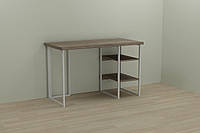 Комп'ютерний стіл Ferrum-decor Кевін 75x140x60 білий ДСП Дуб Сонома Труфель 32мм (FRD-101266)