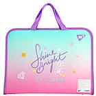 Папка-портфель Yes FC на блискавці з тканинними ручками Glamour, фото 2