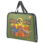 Папка-портфель Yes FC на блискавці з тканинними ручками JURASSIC WORLD, фото 3