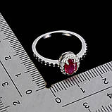 Каблучка. Натуральний рубін і шпінель. Срібло 925., фото 3