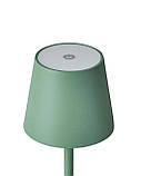 Настільна лед лампа BACEIRO з димером Метал Зелений, фото 6