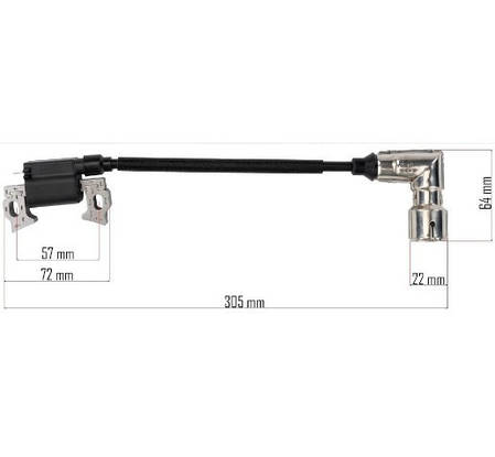 Котушка запалювання 64×57×22 мм Powermat PM-KSS-6S модуль запалювання для тримера мотокоси, фото 2