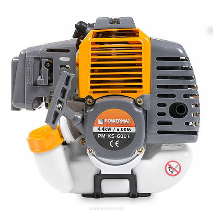 Двигун бензомотора 49 см³ 6 к.с. Powermat PM-PM-KS-600T-SI для мотокоси двотактний, фото 1