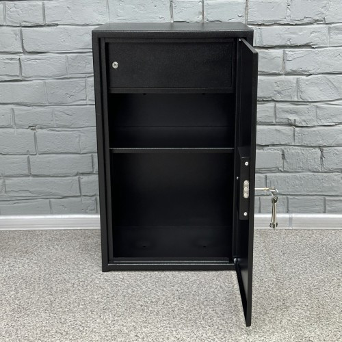 Офісний сейф (72х44х36 см.) СБЕ-720 чорний, фото 1