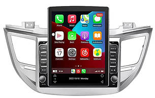 Комплект: автомагнітола в стилі Tesla 9.7 дюймів на Android та перехідна рамка з проводкою на Hyundai Tucson