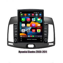 Сучасний мультимедійний комплект: автомагнітола 9,7" у стилі Tesla + рамка та проводка для Hyundai Elantra 2006-2011