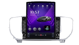 Tesla Style Android магнітола 9.7" для Kia Sportage 2016–2018 з рамкою та проводкою