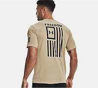 Мужская футболка Under Armour New Freedom Flag Marine Od Green/Desert Sand, Размер L, фото 9