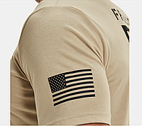 Мужская футболка Under Armour New Freedom Flag Marine Od Green/Desert Sand, Размер L, фото 10