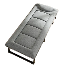 Розкладне ліжко-розкладачка LEOBRO сіре, навантаження 150 кг FB-S14