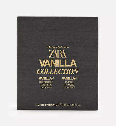Набір чоловічої парфумованої води  Zara Vanilla Collection 01+Vanilla Collection 02 2x100мл, фото 2