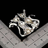 Брошка. Натуральний рубін і марказит. Срібло 925., фото 2