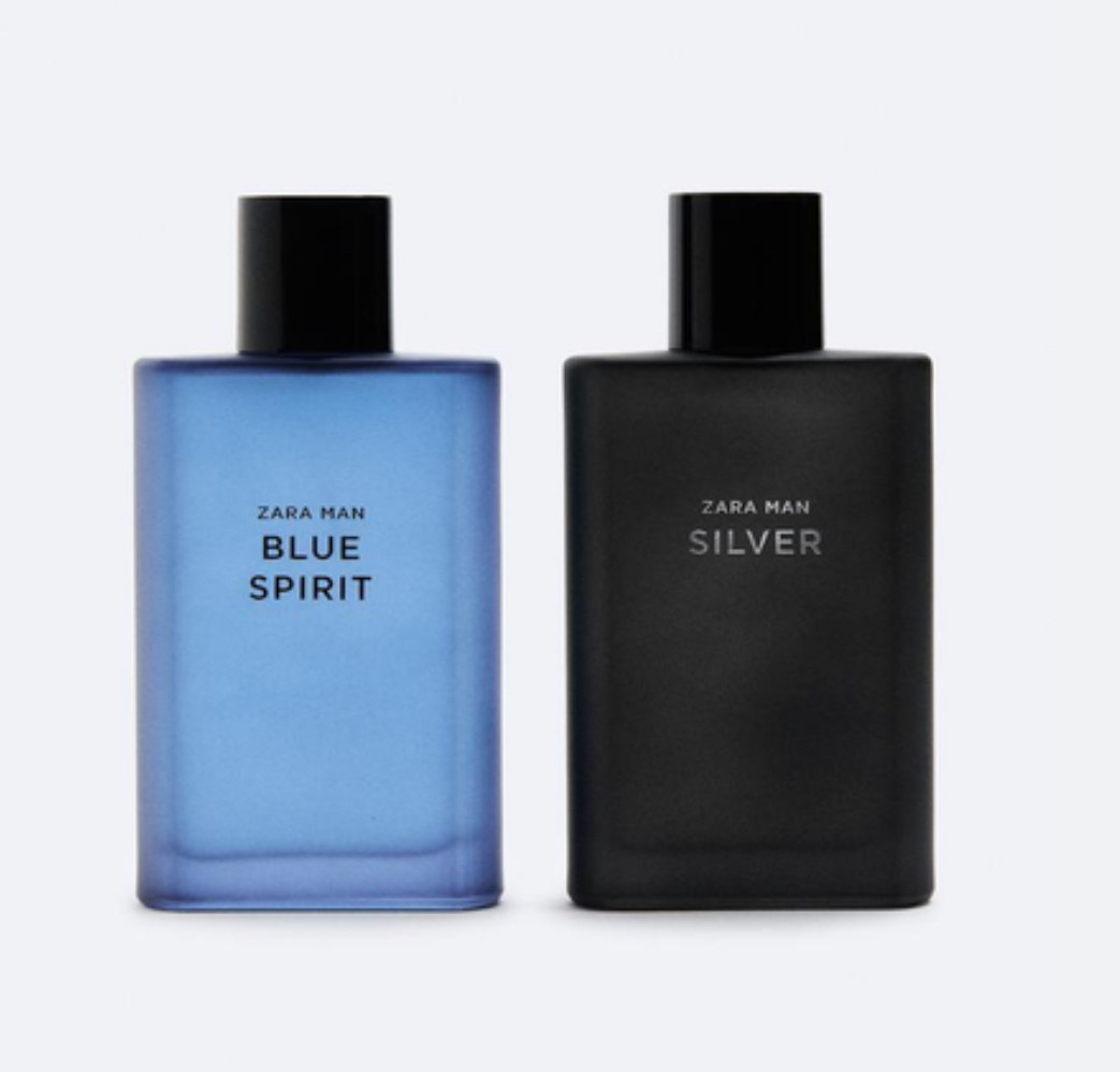 Набір чоловічої парфумованої води Zara Silver+Blue Spirit 2x90мл