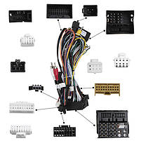 Штатний комплект перехідна рамка з проведенням Lesko 9" Audi Q5 2008-2017 (базова комплектація) CAN-BUS 2 шт., фото 4
