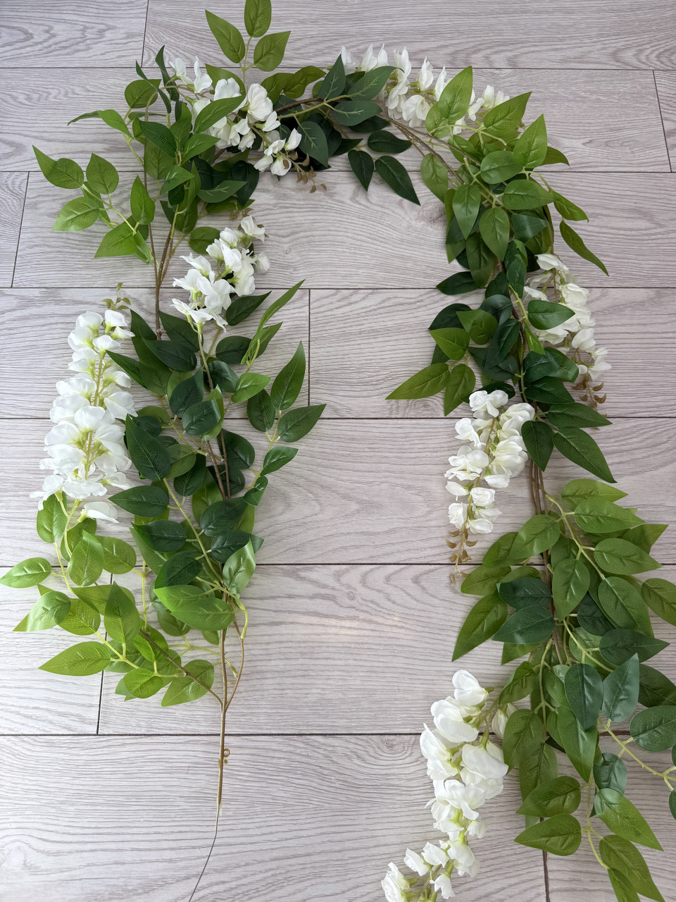 Штучна ліана гліцинії, преміум якість ( біла , 180 см ), фото 1