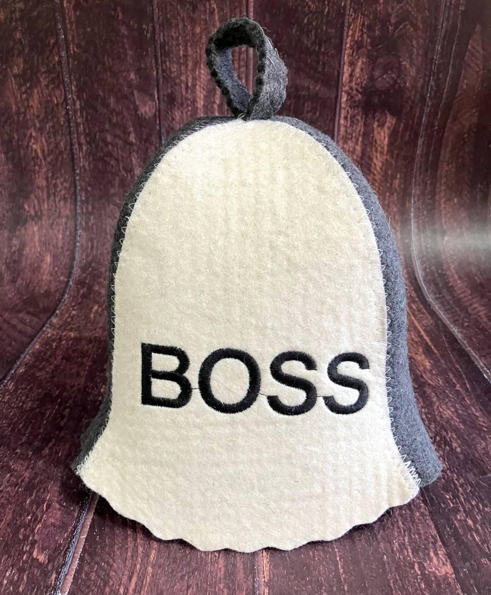 Шапка для бани "BOSS"