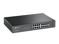 Комутатор TP-Link TL-SG1016D, 16 портів Gigabit Ethernet, настільний та стійковий форм-фактор