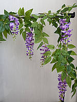 Штучна ліана гліцинії, преміум якість ( бузкова , 180 см ), фото 5