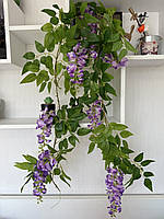 Штучна ліана гліцинії, преміум якість ( бузкова , 180 см ), фото 6