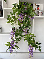 Штучна ліана гліцинії, преміум якість ( бузкова , 180 см ), фото 3