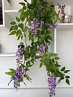 Штучна ліана гліцинії, преміум якість ( бузкова , 180 см ), фото 8