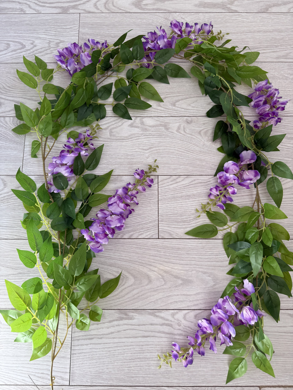 Штучна ліана гліцинії, преміум якість ( бузкова , 180 см ), фото 1