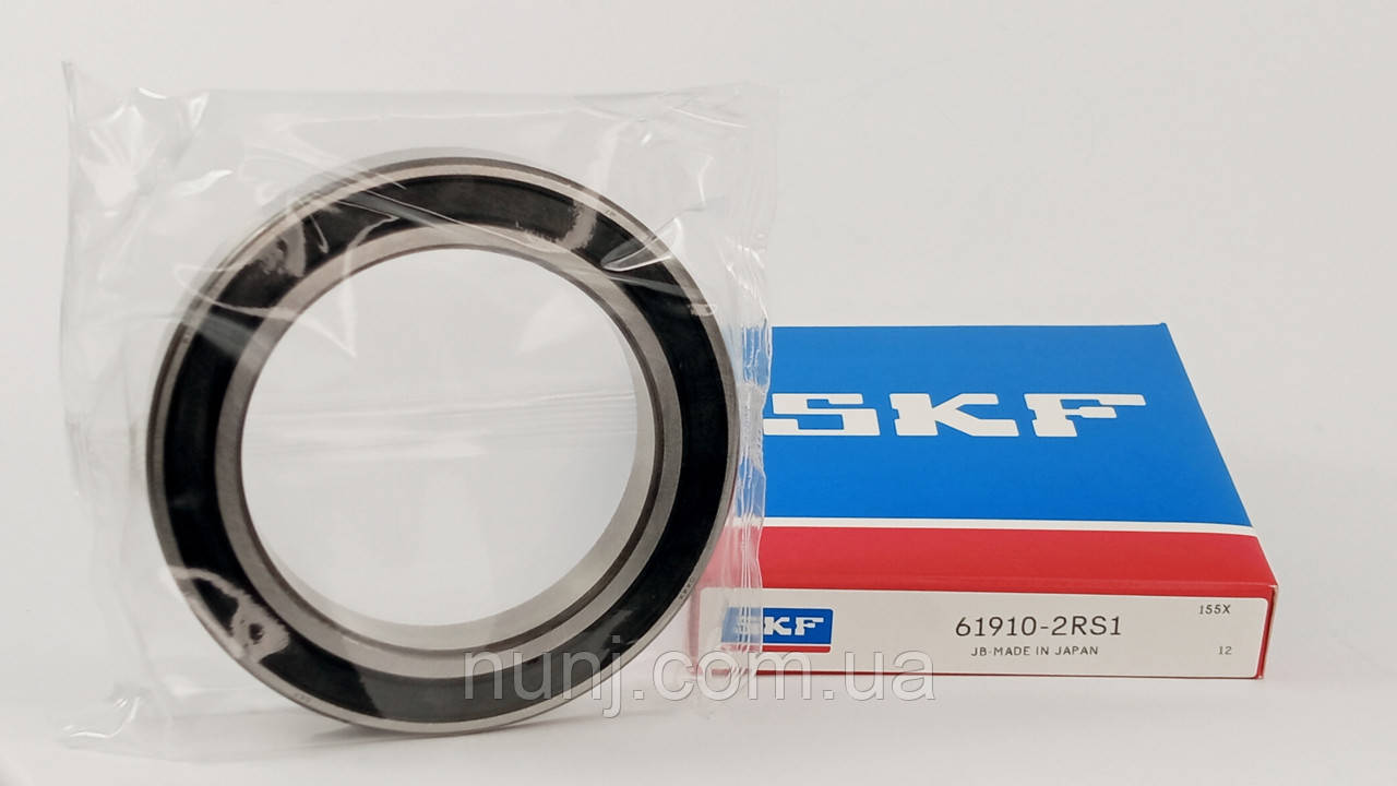 Підшипник 61910-2RS SKF (1180910) розміри: 50*72*12 кульковий радіальний закритий, фото 1