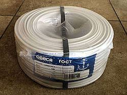 Електричний мідний багатожильний дріт ШВВП із перерізом 2х2,5 мм2 довжина 100 м напруга 0,38 кВ (Одеса ГОСТ)