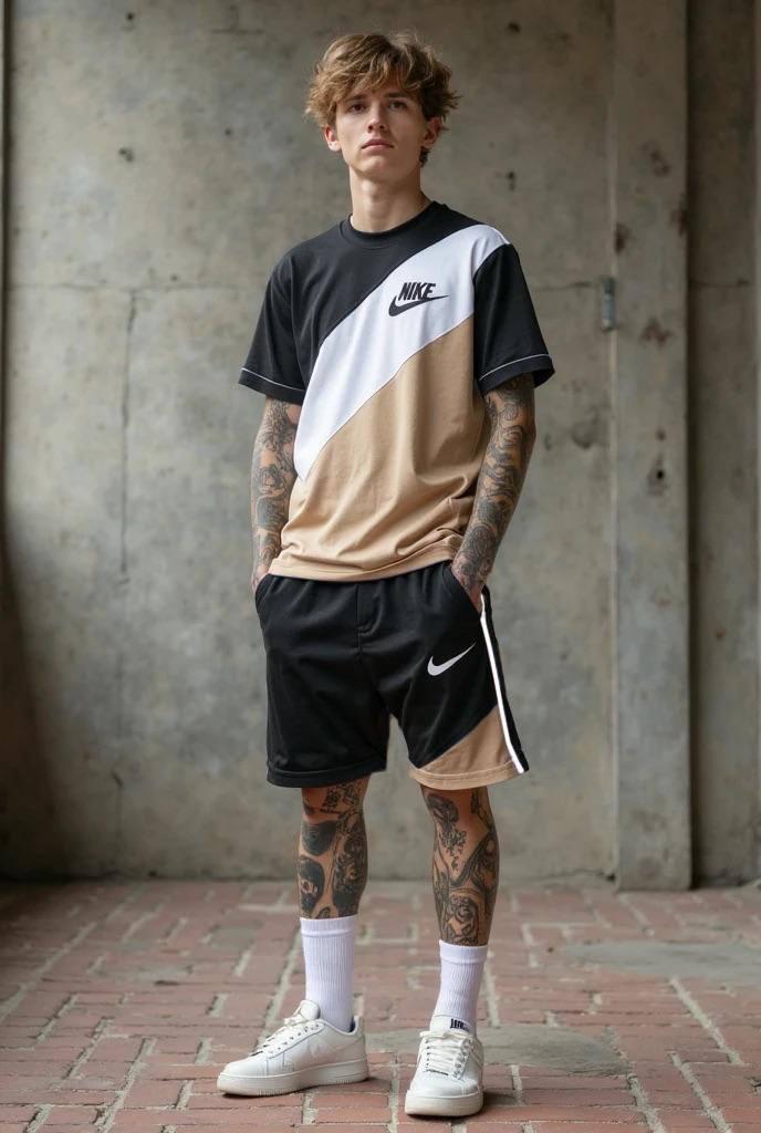 Спортивний чоловічий костюм Nike(шорти + футболка)