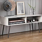 Тумба під ТВ Невада Ferrum-decor 45x100x38 Чорний метал ДСП Бетон 16 мм (FRD-106719)