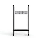 Вішалка модульна підлогова Ferrum-decor Треліс 12 180x90x38 чорний ДСП Білий 16мм (FRD-104307)