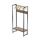 Вішалка модульна підлогова Треліс 12 180x90x38 чорний ДСП Дуб Сан-Марино 16мм FRD-104308