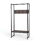 Вішалка модульна підлогова Ferrum-decor Треліс 12 180x90x38 чорний ДСП Дуб Сонома Трюфель 16мм (FRD-104311)