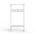 Вішалка модульна підлогова Ferrum-decor Треліс 12 180x90x38 білий ДСП Білий 16мм (FRD-104313)