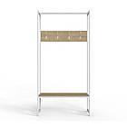 Вішалка модульна підлогова Ferrum-decor Треліс 12 180x90x38 білий ДСП Дуб Сонома 16мм (FRD-104316)