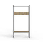 Вішалка модульна підлогова Ferrum-decor Треліс 12 180x90x38 сірий ДСП Дуб Сонома 16мм (FRD-104322)