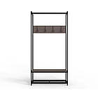 Вішалка модульна підлогова Ferrum-decor Треліс 13 180x90x38 чорний ДСП Дуб Сонома Трюфель 16мм (FRD-104329)