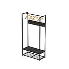 Вішалка модульна підлогова Треліс 13 180x90x38 чорний ДСП Сосна Кембра 16мм FRD-104330