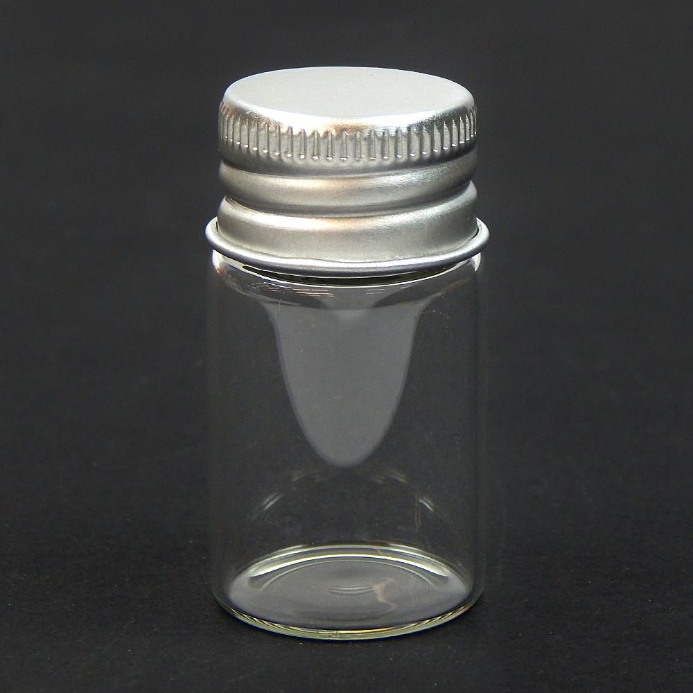 Пляшечка з кришечкою маленька, скло, 22х40 мм, 10 мл